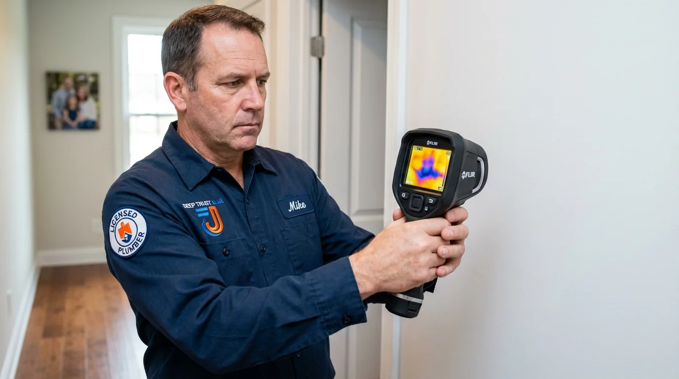 Thermal imaging leak detection by Johns Plumbing LLC in Gloverville